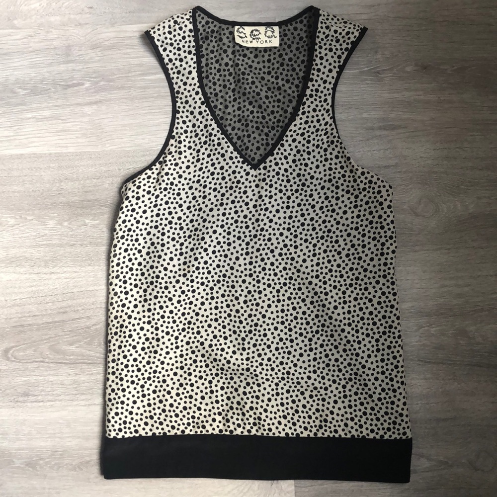 Rare Sea NY Tank Blouse With Zipper Detail